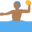 man playing water polo, medium-dark skin tone